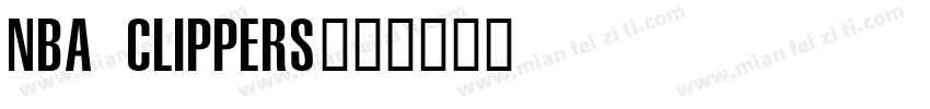 NBA CLIPPERS字体转换